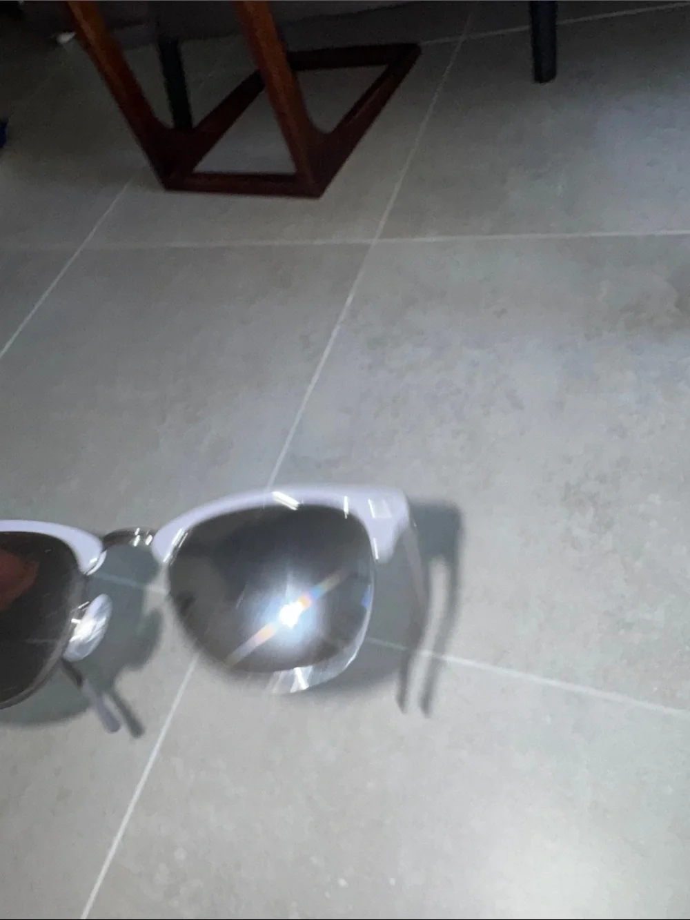Ray-Ban Clubmaster Sunglasses in Light Gray with Black Lenses
